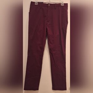 Polo Ralph Lauren NWT'S Men's Stretch Slim Fit 30X30 Burgundy Chino Pants‎